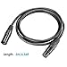 Neewer 4 Pack 6.5 feet/2 Meters DMX Stage Light Cable Wires with 3 Pin Signal XLR Male to Female Connection for Moving Head Light Par Light Spotlight with XLR Input and Output