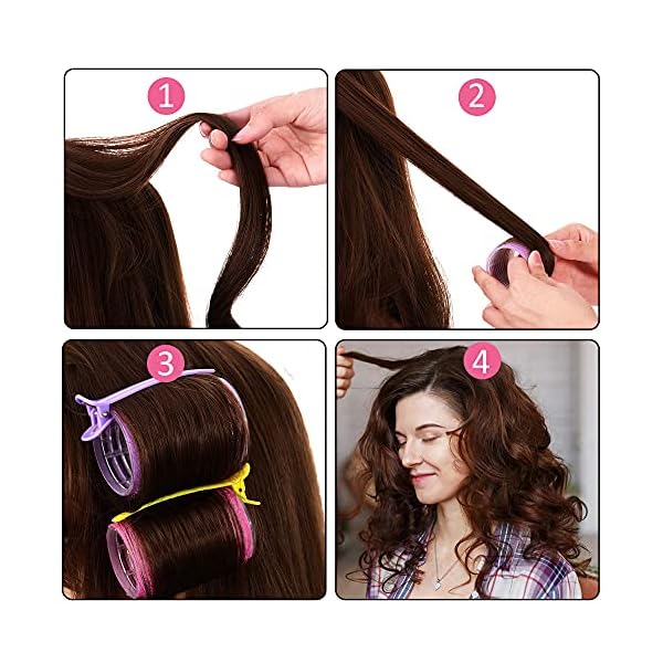 FREDYs-31-Pieces-Hair-Rollers-Set--18-Self-Grip-Hair-Curlers-12-Duckbill-Sectioning-Clips-and-1-Centipede-Shape-Hair-Clip-for-Barber-Salon-Hair-Dressing-Rollers-44mm-30mm-and-25mm FREDY’s 31 Pieces Hair Rollers Set – 18 Self Grip Velcro Hair Curlers,12 Duckbill Sectioning Clips and 1 Centipede Shape…