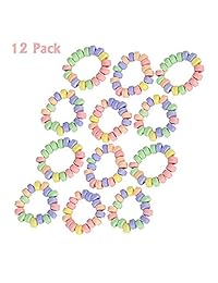 Pulsera de caramelos elástica – Pack de 12 coloridos sabores frutales para fiestas favoritos, decoración de tartas, suministros o dulces para Halloween, Navidad, baby shower por Kidsco