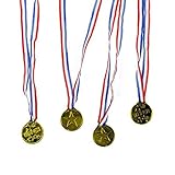 Dazzling Toys Star Winner Award Gold Medal Necklaces For Kids And Adults18 Pce Per Pack