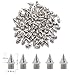 SUNHE YHK 110 Pieces 1/4 Inch Stainless Steel Track and Cross Country Spikes with Spike Wrench, Silver Color