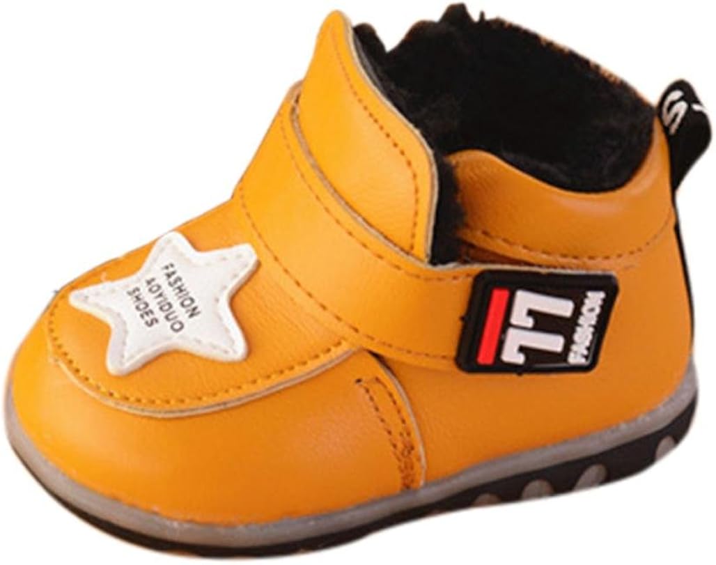 Kinder Baby Mädchen Jungen Leder Schuhe Winter Kaschmir ...