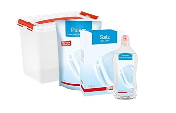 Miele Spülmittel / Starter-Paket bestehend aus 1,5 kg Regeneriersalz / 500 ml Klarspüler / 1 kg Geschirrreiniger (Pulver) / I