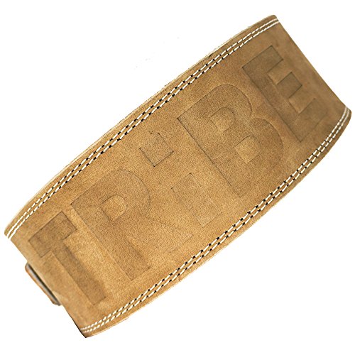 Tribe Lifting Leather Weight Lifting Belt | 4" Wide by 10mm Thick | Single Prong | For Men and Women