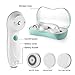 PRETTY SEE Facial Brush 360° Rotating Face Cleanser Brush Microdermabrasion Facial Spin Brush 3-in-1 Set