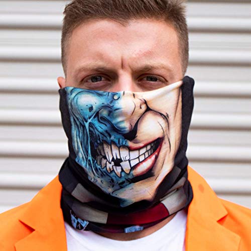 image for S A - UV Face Shield 5 Pack - Halloween - Multipurpose Neck Gaiter, Ba