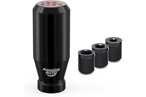 Amazing AUTO （Black） Racing JDM Type-R Style 6 Speed Manual Universal Gear Shift Knobs Fit Compatible with Mazda Tacoma STi Nismo 2004 Honda Accord Subaru Honda