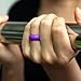 ThunderFit Silicone Wedding Bands for Women, Dome Unique Anniversary Rings 5.5mm Wide 2mm Thick - 1/2/3/4/5/6/7/8/12 Variety Multipack (Purple, Grey, Black, White - Size 4.5-5 (15.70mm))