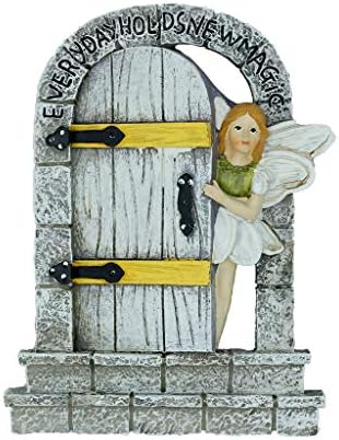 Muamax Fairy Door Miniature Door Mystical Door Magical Entrance Every Day Holds New Magicgifts Terrarium Charming Cobblestone Door