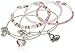 Alex and Ani Alive with Love Pink and Silver Bangle Bracelet