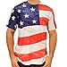 American Flag Wrap Around Sublimated T-shirt (large)