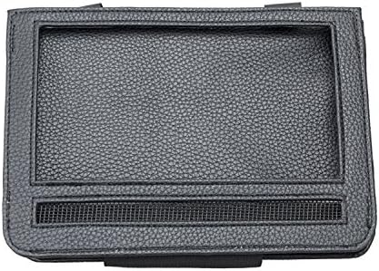 Car Headrest Mount Holder DVD Player Leather Case for 7 Inch Swivel &amp; Flip Style Portable DVD Player,Black