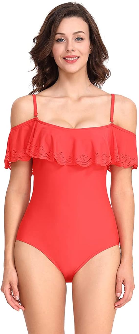 Amazon タンキニ 水着 レディース フレアトップ ワンピース 可愛いゆったりふんわりデザイン 水着 スカート スタイルアップ ビーチ プール ワンピース 通販