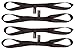 Pit Posse Soft Loop Tie Down Straps (Set of 4) BLK