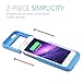 Kujian Compatible iPhone 7 Plus Battery Case Heavy Duty External Case Charger Full Protective Case with TPU Bumper Rugged Power Case (Blue 5.5