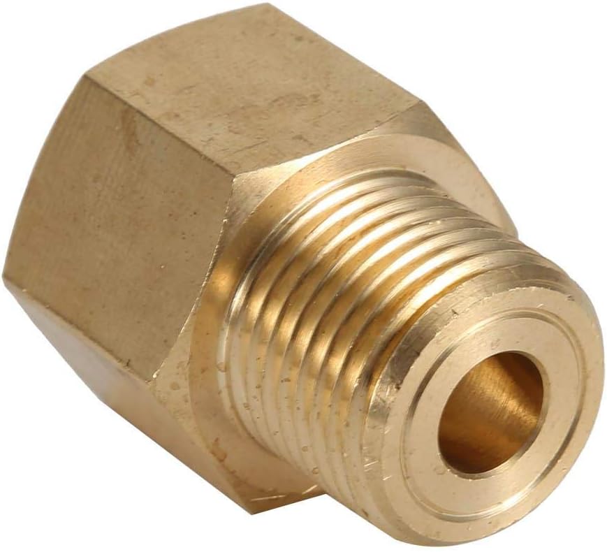 Converter CO2 Cylinder Tank W21.8 CGA320 Adapter Converter for Aquarium Fish Tank Homebrew Beer Keg Mini Regulator(Convert CGA320 to W21.8)