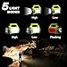 EULOCA Rechargeable LED Spotlight, Multi Function Camping Lantern, 5 Light Modes, Power Bank, IPX4, Lantern Flashlight for Hurricane Emergency, Outag, Hiking, Home and More, USB Cable Included