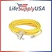 12/3 100ft Wire Gauge 3 OUTLET Tri-Source SJT Indoor Outdoor Vinyl LIGHTED Electric Extension Cord, 100 Feet