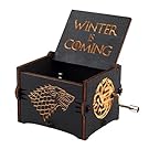 Game of Thrones Music Box Wooden Engraved Wood Main Theme GOT Winter is coming for fan Birthday Gift for Husband Friend Dad Father Man