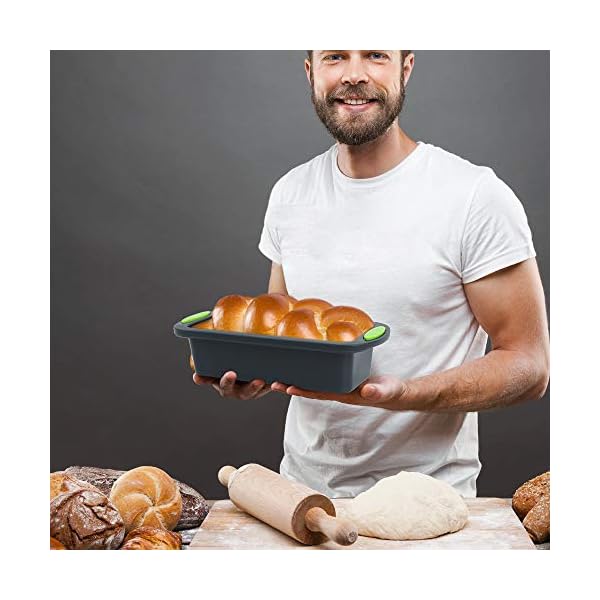 Silicone-Bread-and-Loaf-Pans-Set-of-2-Bread-Pans-for-Baking-Nonstick-Premium-Food-Grade-Silicone-Baking-Pans-Set-Silicone-Bakeware-Cake-Molds-Dishwasher-Safe-87x4x24-Inside Silicone Bread and Loaf Pans, Set of 2 Bread Pans for Baking, Nonstick Premium Food Grade Silicone Baking Pans Set…