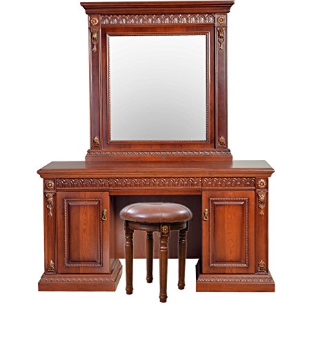 HomeTown Morrison Dresser with Mirror (Red Cherry)