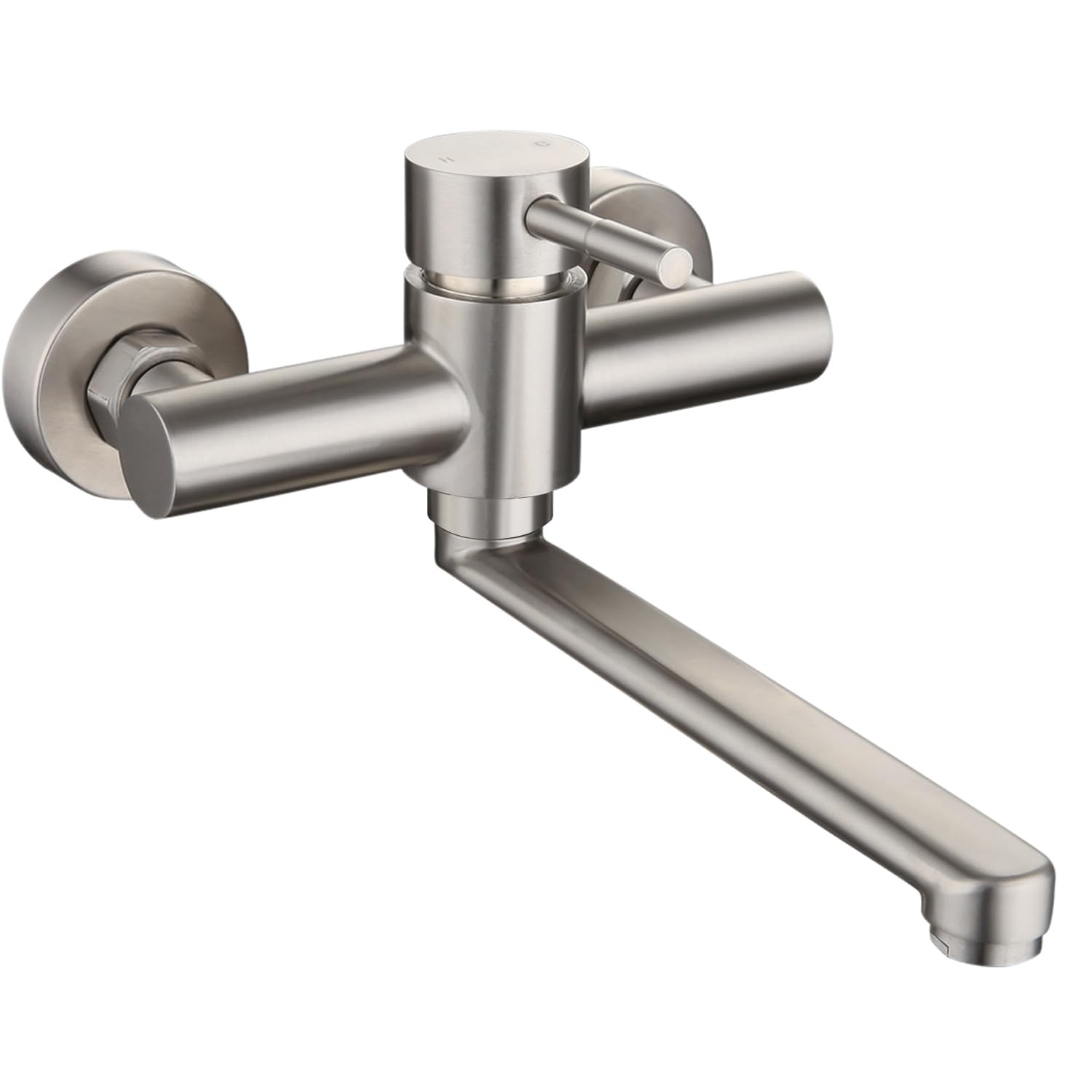 HomeLava 360° Rotatable Kitchen Tap Stainless Steel Kitchen Tap Wall Mounted Cold and Hot Single Lever Mixer Sink Tap