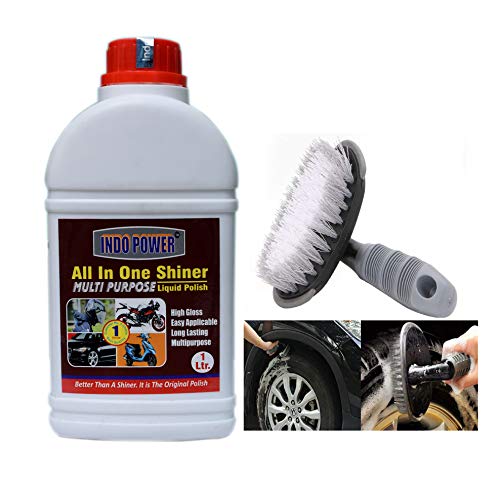 INDOPOWER KG906-ALL in ONE Shiner 1000ml.+All Tyre Cleaning Brush INDOPOWER KG906-ALL in ONE Shiner 1000ml.+All Tyre Cleaning Brush