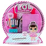 L.O.L. Surprise! Fashion Plates by Horizon Group Usa, Fashion Design Activity Kit, Make Over 100 Designs, 14 Fashion Plates, 20 Sheets of Paper, 1 Scratch Art Sheet, 7 Crayons Included