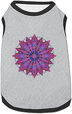GREDBH Bohemian Small Dog Vest cat Supplies T-Shirt Printed Puppy Clothes for Pet