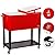 UenJoy 80 QT Rolling Ice Chest Portable Patio Party Drink Cooler Cart- 2 Colors Choices!