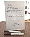 Classic Ruled Mini Glass Dry Erase Notepad Tablet for Business, Desks, Kitchens, Schools