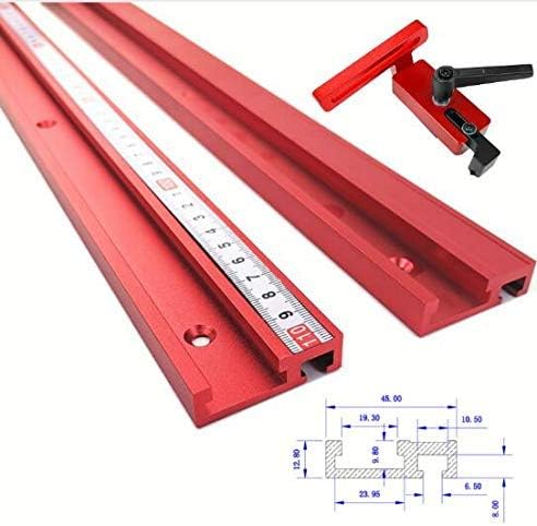 XINTONGNV Chute Aluminium alloy T-tracks Model 45 T slot and Standard Miter Track Stop Woodworking Tool for workbench Router Table,b
