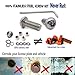 Aootf Stainless Steel License Plate Screws - Anti Theft License Plate Frame Bolts Tamper Resistant Fasteners | 1/4