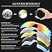 JOGVELO Polarized Sports Sunglasses,Cycling Glasses Men UV400 with 5 Interchangeable Lenes