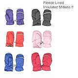 Magg Kids Toddlers Fleece Lined Winter Snow Glove Waterproof Solid 2-4T mittens