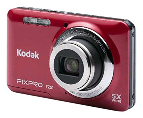 Kodak JKI-FZ51-RD Digital Camera with 16 Megapixels and 5x Optical Zoom (Red) Kodak JKI-FZ51-RD Digital Camera with 16 Megapixels and 5x Optical Zoom (Red)