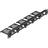 UCTRONICS 19" 1U Carbon Steel Raspberry Pi Rack Mount, Holds Up to 5 Raspberry Pi 5/4B/3B+ Boards, Removable Front Brackets, Compatible with 2.5" SSDs