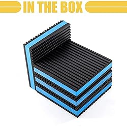 Powrocket 4 Pack Rubber Anti Vibration Pads,6 x 6 x