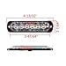 Astra Depot 4pcs Surface Mount Amber/White 18W 6-LED Warning Emergency Flashing Strobe Light Bar 12V-24V