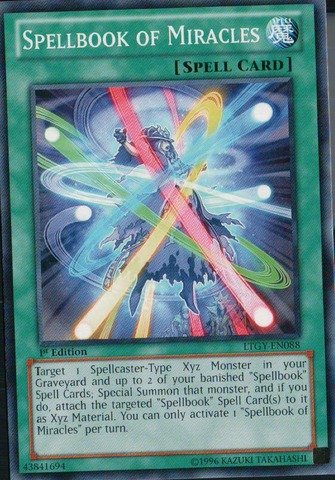 Yu-Gi-Oh! - Spellbook of Miracles (LTGY-EN088) - Lord of the Tachyon Galaxy - 1st Edition - Common