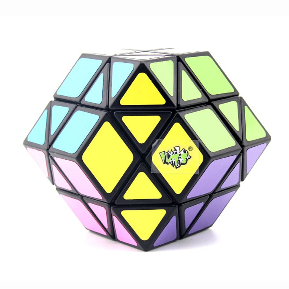 Yealvin 12-Axis Dodecahedron Rhombic Cube, Dodecahedron Magic Speed Cube Twisty Puzzle Toy