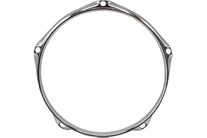 YIJU 5 Holes Drum Rim, Percussion Instrument, Hoop Musical Accessory, Heavy Duty Instrument Parts, Replacement Drum Hoop 5 Lug Batter Hoop for Office, 13inch next circle