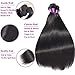 Brazilian 8A Straight Human Hair Bundles 100% Unprocessed Virgin Straight Human Hair Bundle Weave Natural Black Color So Soft No Smell (20)