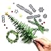 Letong Metal Christmas Tree Wreath Cutting Dies Stencil Scrapbook DIY Paper Craft Gifts (silver)