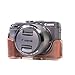 MegaGear Ever Ready Protective Leather Camera Case, Bag for Canon PowerShot G3 X, G3X Digital Camera (Dark Brown) (Model: MG569)