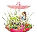 Fairy Garden Craft Kit Advanced Play - Kids Garden Set for Boys and Girls - Grow Your Very Own Magic Flowers and Plants Indoor - Best Creativity Gardening Gift for Kids 3 - 10 Years Old (Pink)