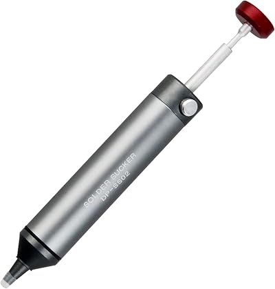FROGBRO Solder Sucker Desoldering Pump Aluminum High Temp Silicone Nozzle