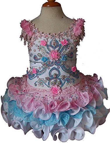 Jenniferwu Infant toddler baby newborn little Girl's Pageant party birthday Dress 3months to size7 G290