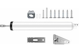 LinamHoz Storm Door Closer, Heavy Duty Door Closure with Hold Open Feature & Smooth Closing Motion for Storm, Screen Doors Wh