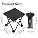 iphonepassteCK Outdoor Mini Portable Camping Folding Stool Folding Chair Lightweight Collapsible Chair Stool for Fishing,Travel,Hiking,Picnic,Garden,Beach,Barbecue (Black 10.2″x10.2″x9.8″)thumb 1